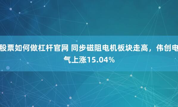 股票如何做杠杆官网 同步磁阻电机板块走高，伟创电气上涨15.04%